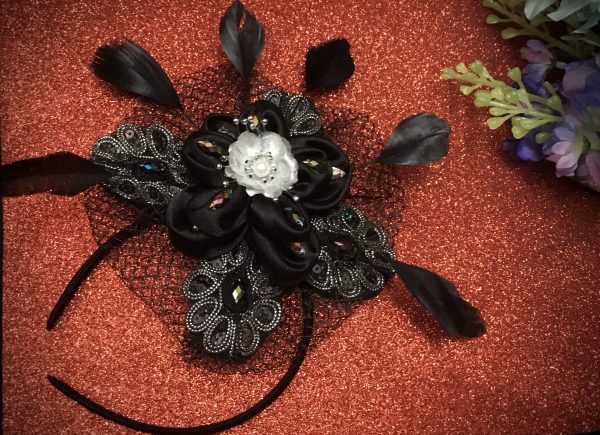 FACINATORS – CUSTOM MADE FLORAL - BLACK