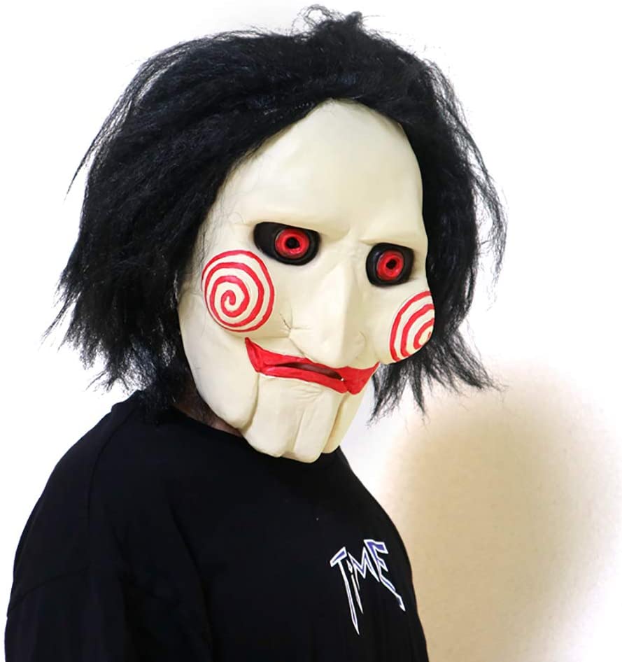 HALLOWEEN MASK - Billy The Puppet Mask From Movie Jigsaw Full Mask Head Latex - Image 3