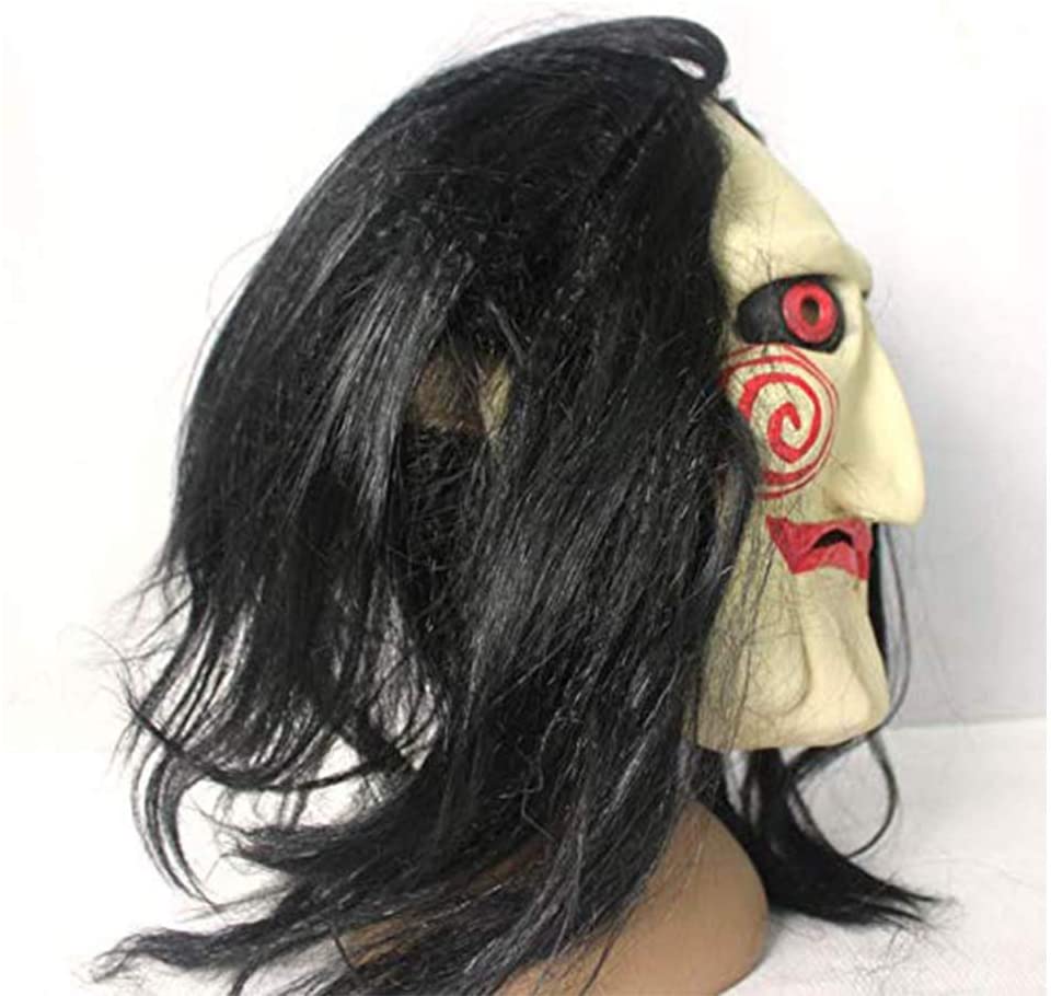HALLOWEEN MASK - Billy The Puppet Mask From Movie Jigsaw Full Mask Head Latex - Image 5