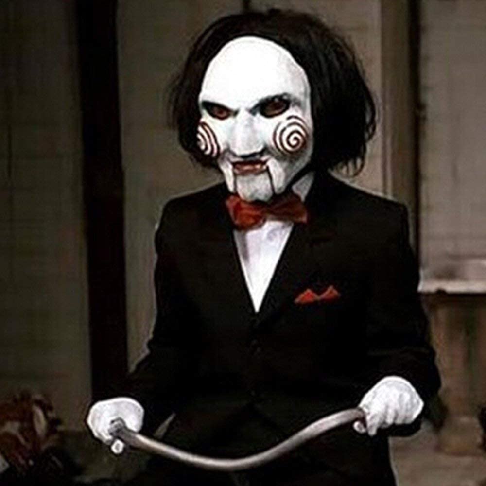HALLOWEEN MASK - Billy The Puppet Mask From Movie Jigsaw Full Mask Head Latex - Image 2