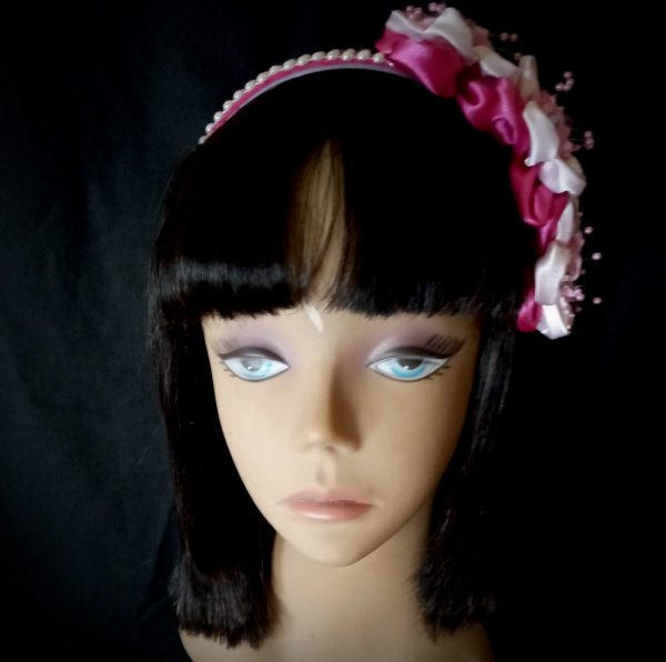 Pretty n Pink Floral detailed designed Bandeau by DanChes Creative Designs - Image 3