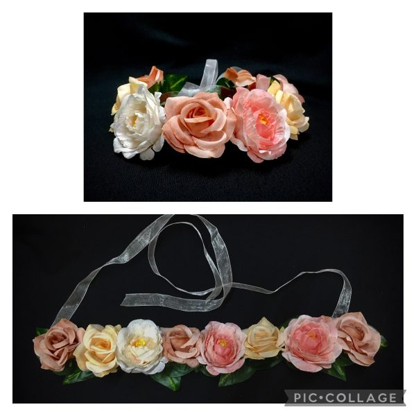 CUSTOM MADE CHILD Floral Headband - Fits child 6-8yrs - #8 - Image 4