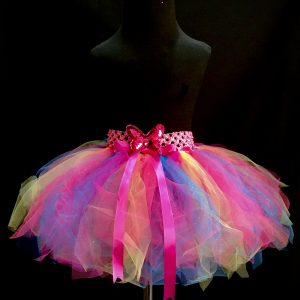CUSTOM MADE Child tutu – Toddler colorful pink Sparkle Tutu Fits up to 2yrs
