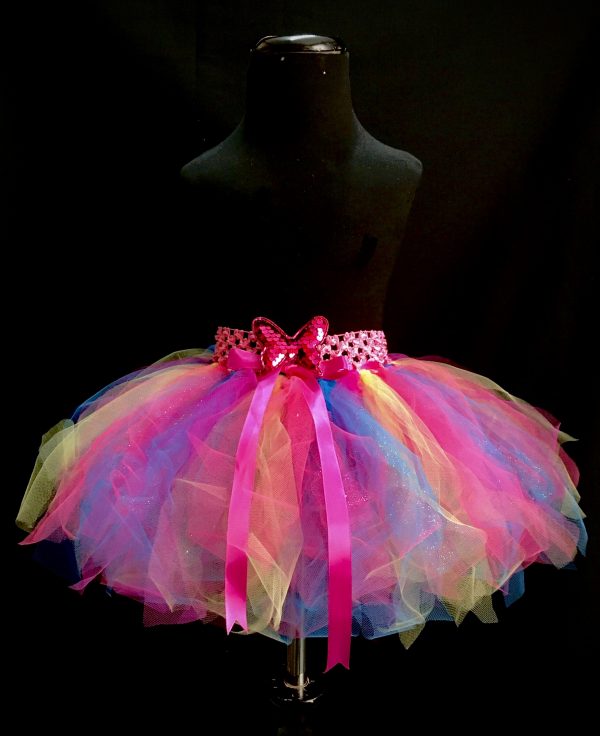 CUSTOM MADE Child tutu – Toddler colorful pink Sparkle Tutu Fits up to 2yrs