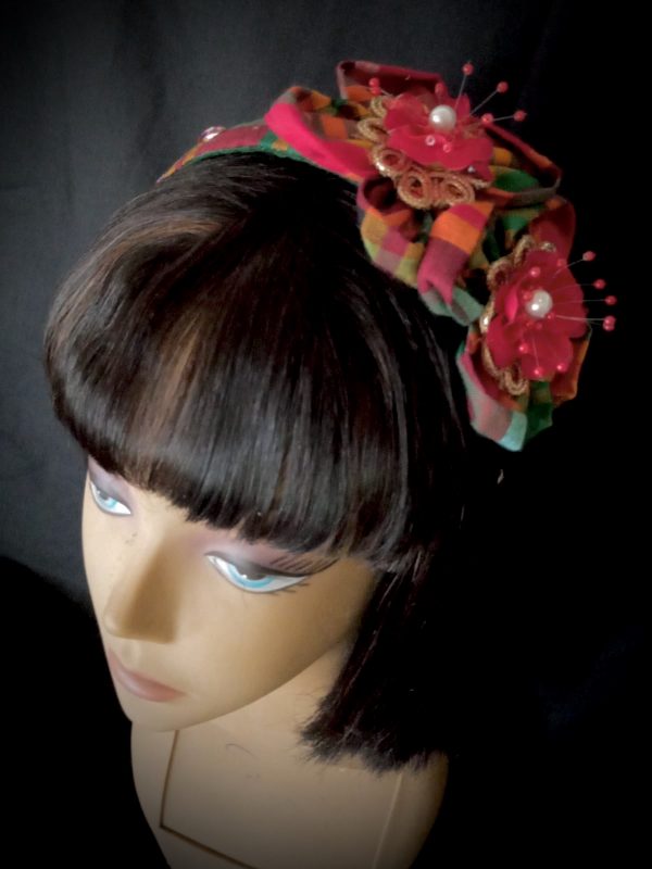 HEADBANDS - CUSTOM MADE RED Madras Headband - Image 2