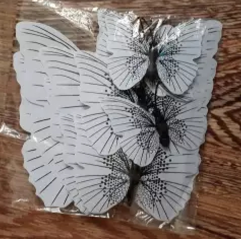 Butterfly Magnet / Wall Sticker Decoration Ambilight Single layer - BLACK - Image 4