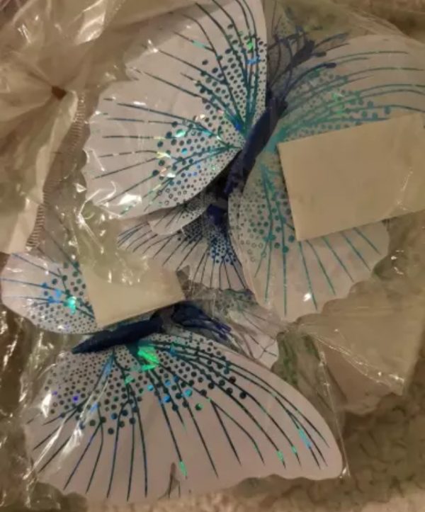 Butterfly Magnet / Wall Sticker Decoration Ambilight Single layer - BLUE - Image 4