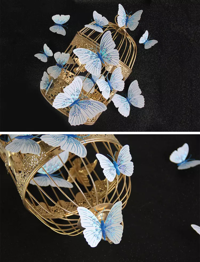 Butterfly Magnet / Wall Sticker Decoration Ambilight Single layer - BLUE - Image 3