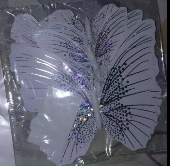 Butterfly Magnet / Wall Sticker Decoration Ambilight Single layer - BLACK - Image 3