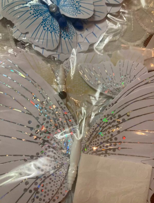Butterfly Magnet / Wall Sticker Decoration Ambilight Single layer - WHITE - Image 5