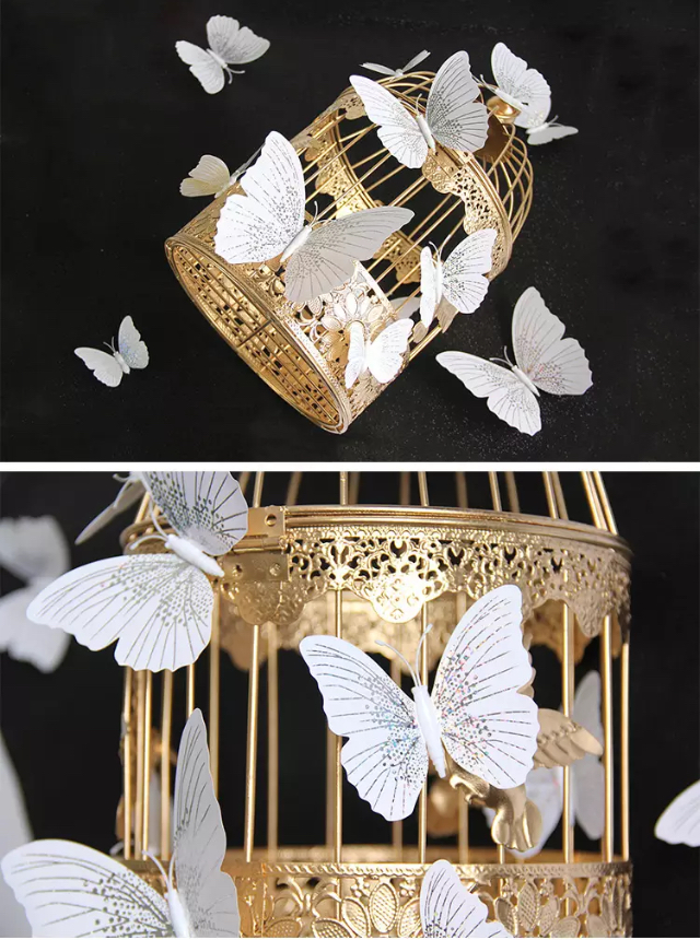 Butterfly Magnet / Wall Sticker Decoration Ambilight Single layer - WHITE - Image 3