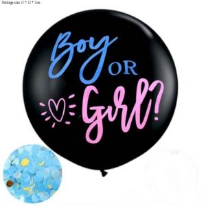 BALLOONS - 36 Inch Round Gender Reveal Balloon - BOY