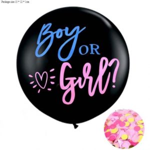 BALLOONS - 36 Inch Round Gender Reveal Balloon - GIRL