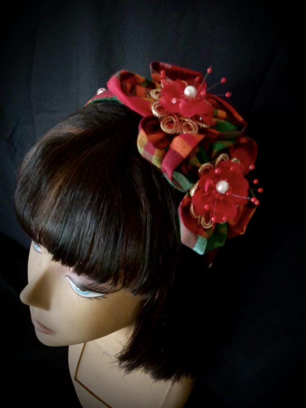 HEADBANDS - CUSTOM MADE RED Madras Headband