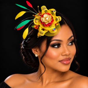 FACINATORS - CUSTOM MADE YELLOW Madras Rhinestone