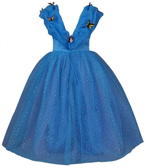 Girls Cinderella Princess Costume Dress with accessories - Image 6