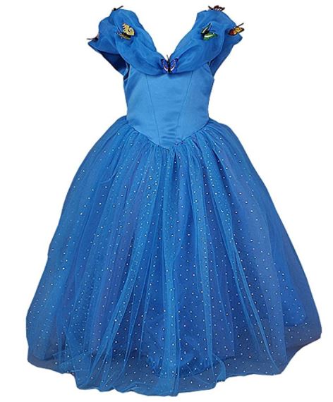 Girls Cinderella Princess Costume Dress with accessories - Image 5