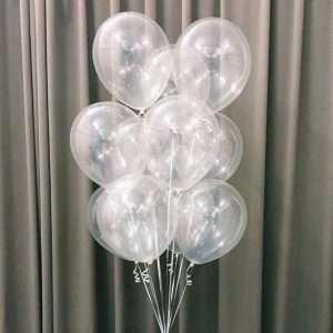 BALLOONS - Latex 12inch - 10 Pack - TRANSPARENT