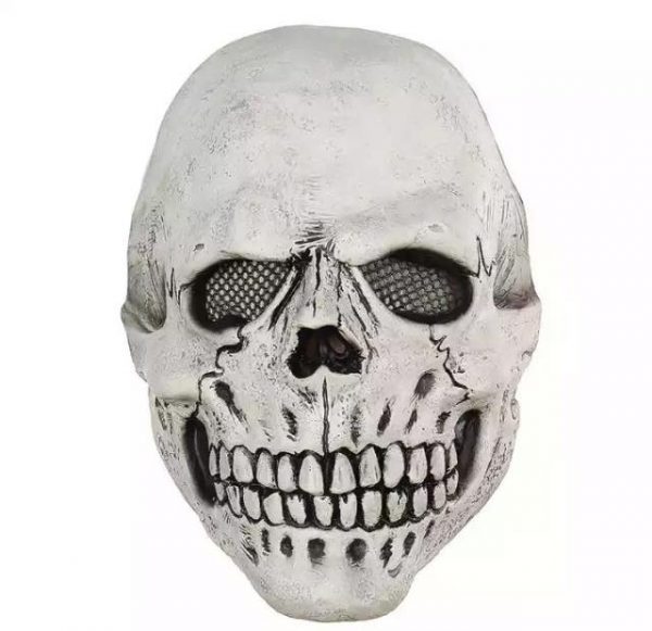 HALLOWEEN MASK - Half face skeleton latex mask