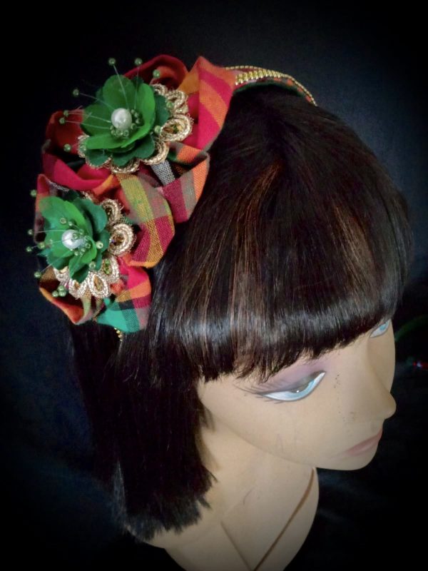 HEADBANDS - CUSTOM MADE GREEN Madras Headband
