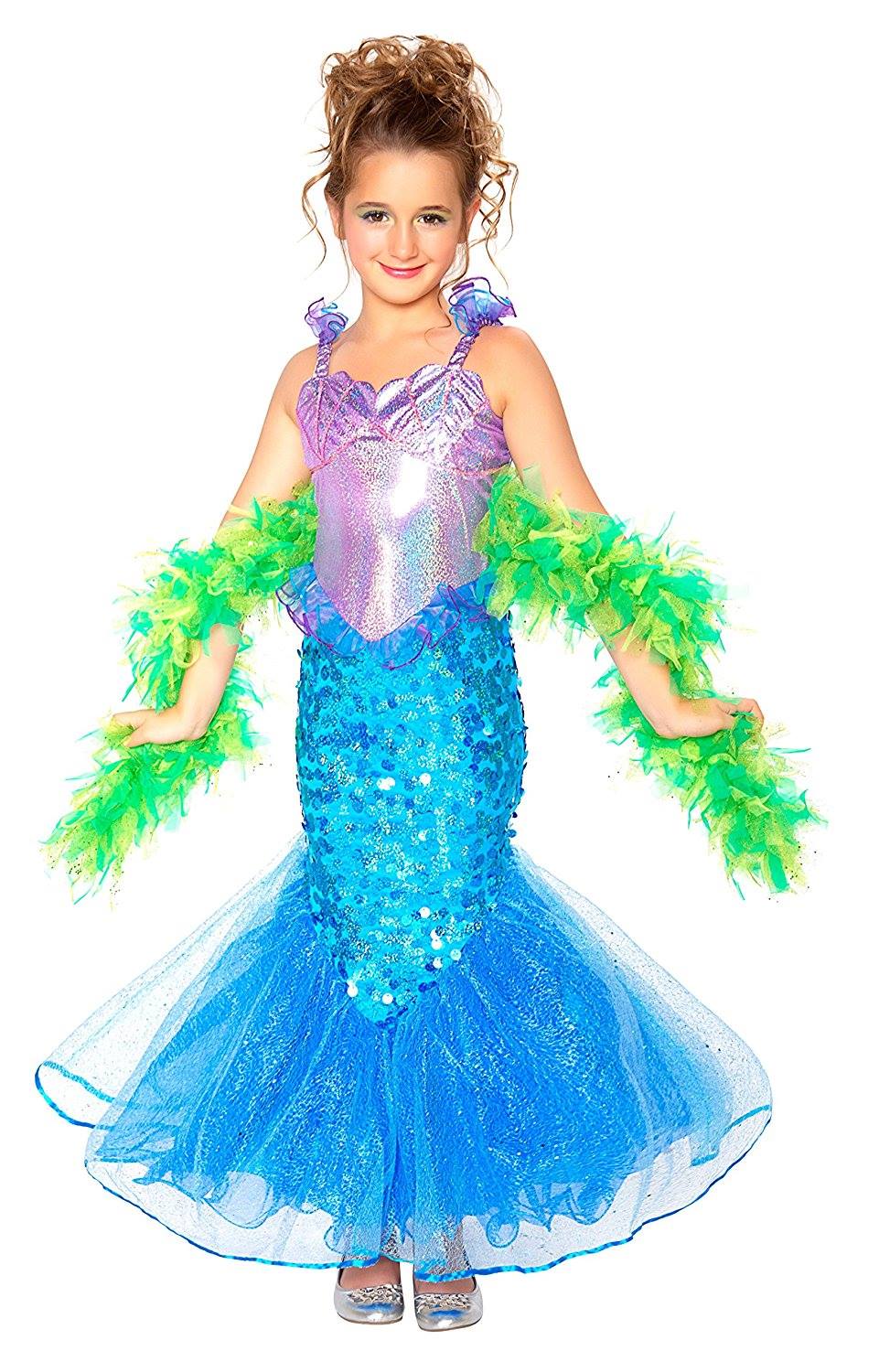 Mermaid Girls - Mermaid Princess Sequin Costume Dress CHD SIZE SMALL(4-6)