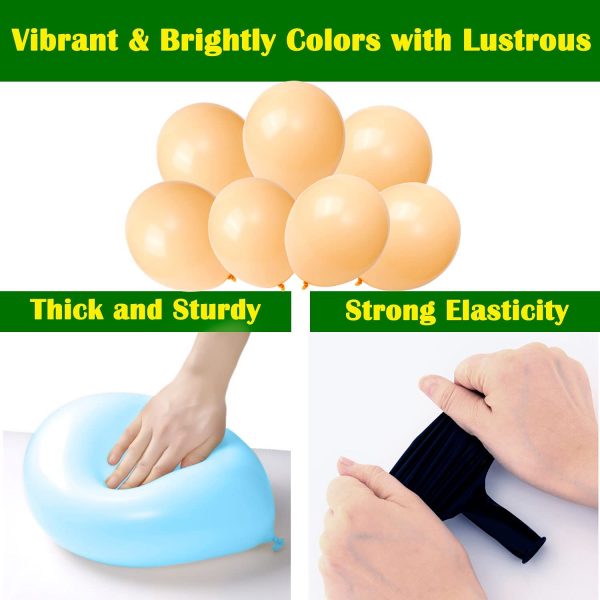 BALLOONS - Latex 12inch - 10 Pack - CHAMPAGNE Balloons - Image 3
