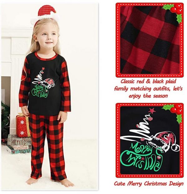 Christmas Matching Family Pajamas Sets PLAID - Image 2