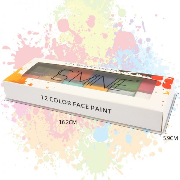 Body Paint – 12 Colors Non Toxic Face Body Art Paint – 96G