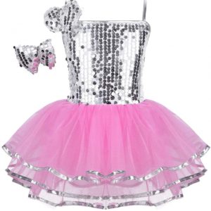 Girls Sequins Bowknot Tutu Dress SIZE 3-4YRS