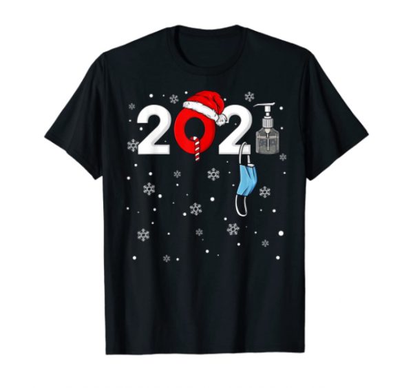 Christmas T-Shirt - 2021 SNOWFLAKE BLACK T-Shirt SIZE: SMALL