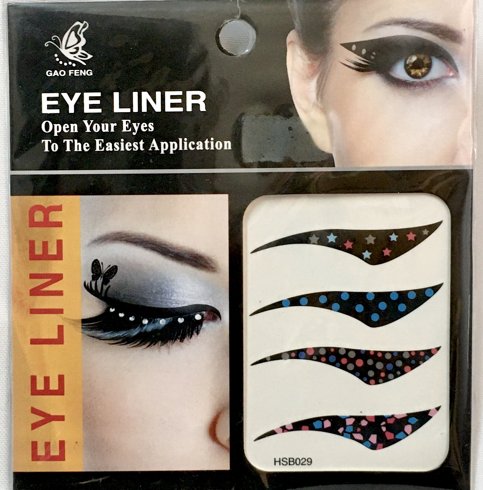 Eye Liner Sticker Tattoos 4 pairs per pack - Image 5