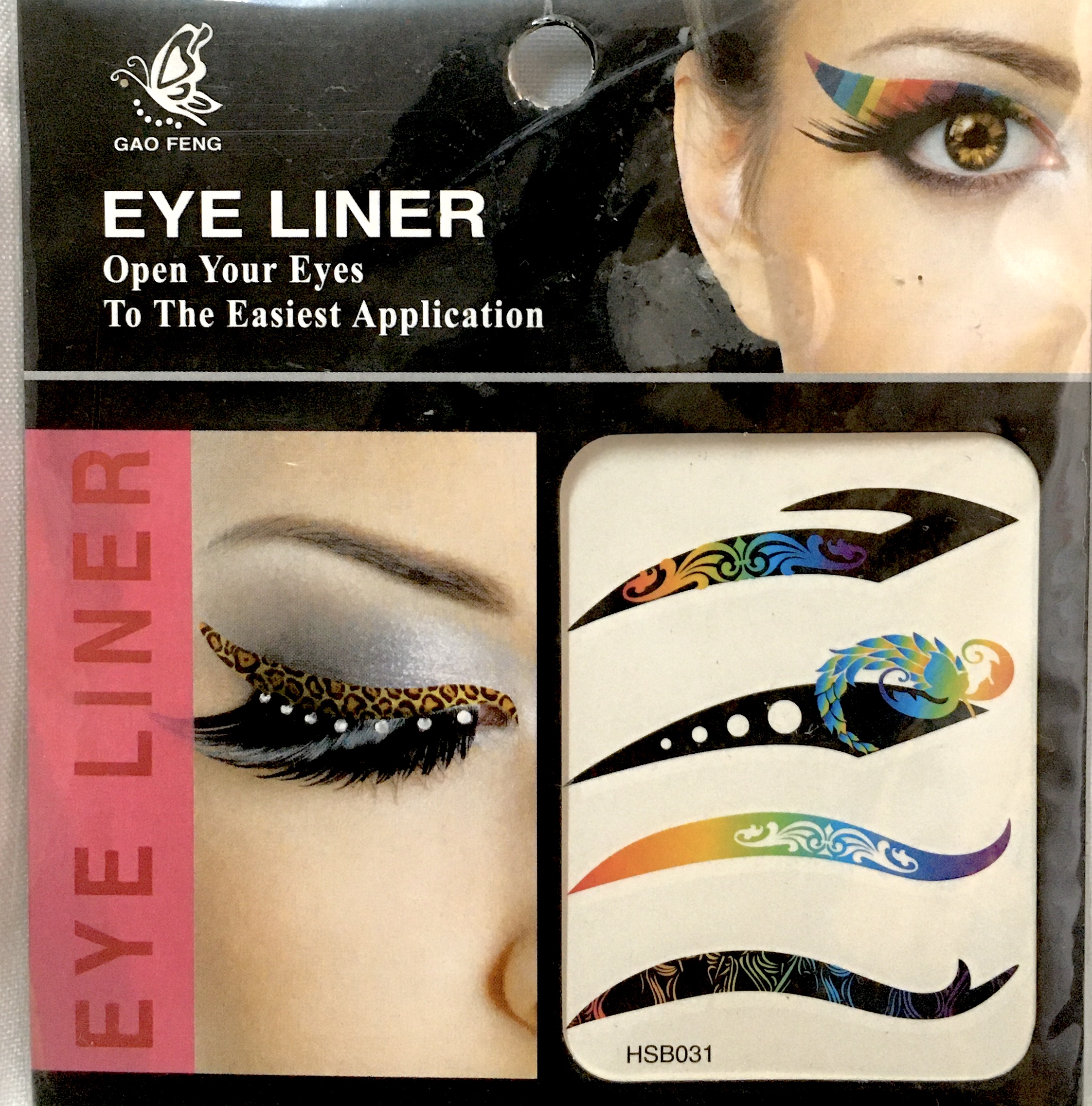 Eye Liner Sticker Tattoos 4 pairs per pack - Image 2