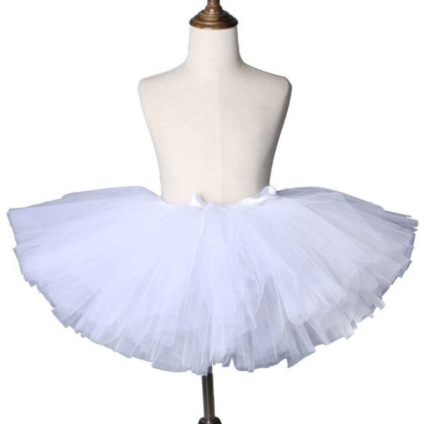 CUSTOM MADE Child tutu – GIRLS WHITE EXTRA FLUFFY KNEE LENGTH Tutu Fits 10-12YRS