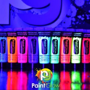 NEON FACE & BODY UV Glow Paint 10ml (Pocket Size) Neon Face paint UV Glow Body Paint