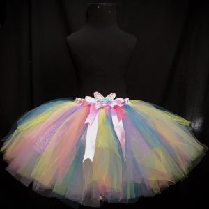 CUSTOM MADE Child tutu – Toddler BRIGHT PASTEL Colorful Sparkle Tutu Fits up to 3 yrs