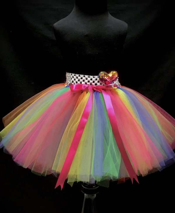 CUSTOM MADE CHILD Tutu – Colorful Rainbow Tutu Fits up to 2yrs