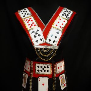 Card Suit Carnival Chest + Waist piece Unisex (BLACK, GOLD, SILVER)