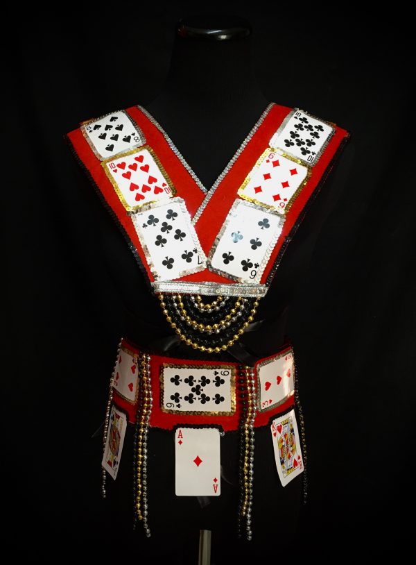 Card Suit Carnival Chest + Waist piece Unisex (BLACK, GOLD, SILVER)