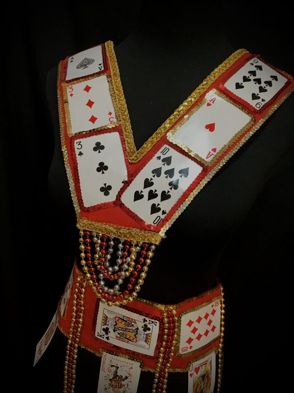 Card Suit Carnival Chest + Waist piece Unisex (GOLD, RED, SILVER) - Image 2