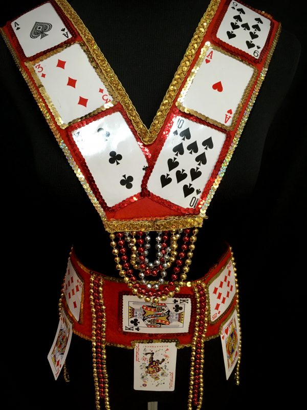 Card Suit Carnival Chest + Waist piece Unisex (GOLD, RED, SILVER) - Image 3