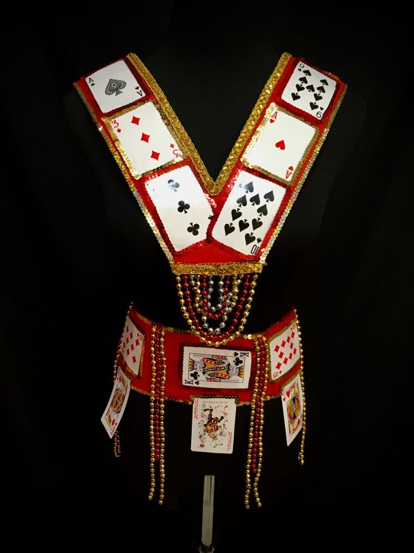 Card Suit Carnival Chest + Waist piece Unisex (GOLD, RED, SILVER)