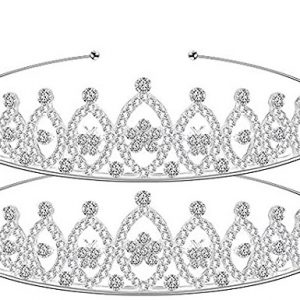SILVER Tiara Crystal Rhinestone Headband 2
