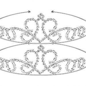 SILVER Tiara Crystal Rhinestone Headband 6