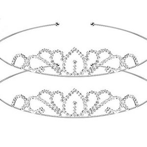 SILVER Tiara Crystal Rhinestone Headband 4