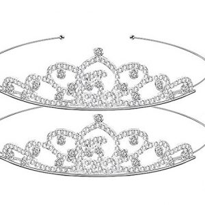 SILVER Tiara Crystal Rhinestone Headband 1