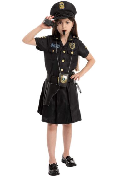 Career Day POLICE – Girls Police Cop Costume - Image 2