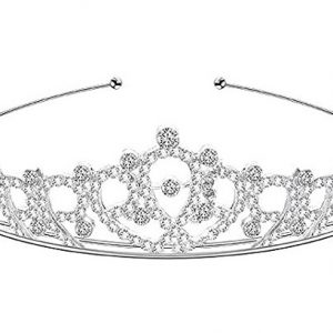 SILVER Tiara Crystal Rhinestone Headband 14
