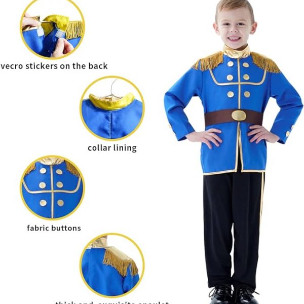 PRINCE – Child Royal Prince costume – BLUE Prince Charming Costume