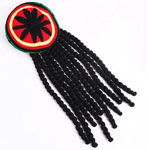 Dreadlocks Rasta Hat Crocheted Knitted Beret Cap - Image 4