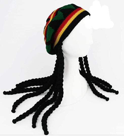 Dreadlocks Rasta Hat Crocheted Knitted Beret Cap
